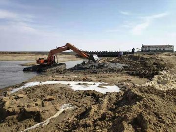 High Strength Amphibious Equipment 7.7m Length For Tata Hitachi EX200 Excavator