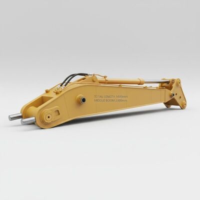 16000 मिमी कुल लंबाई उत्खनन बूम आर्म बिना काउंटर वेट के 2300 मिमी मध्य बूम लंबाई के साथ उत्खनन उपकरण के लिए डिज़ाइन किया गया