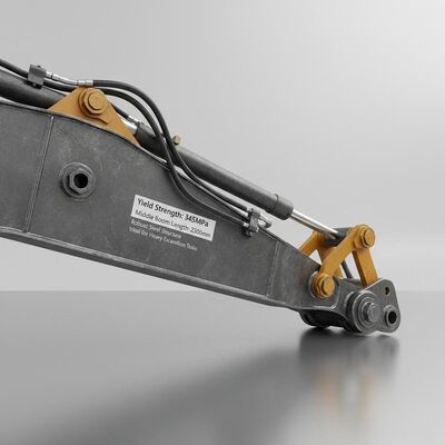 यील्ड स्ट्रेंथ 345MPa एक्सकेवेटर बूम आर्म मिडिल बूम लंबाई 2300mm मजबूत स्टील संरचना भारी खुदाई कार्यों के लिए आदर्श